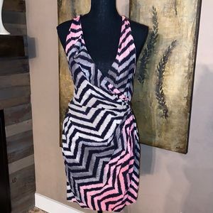 Parker silk wrap dress